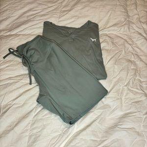 Pink bike short and matching t-shirt set